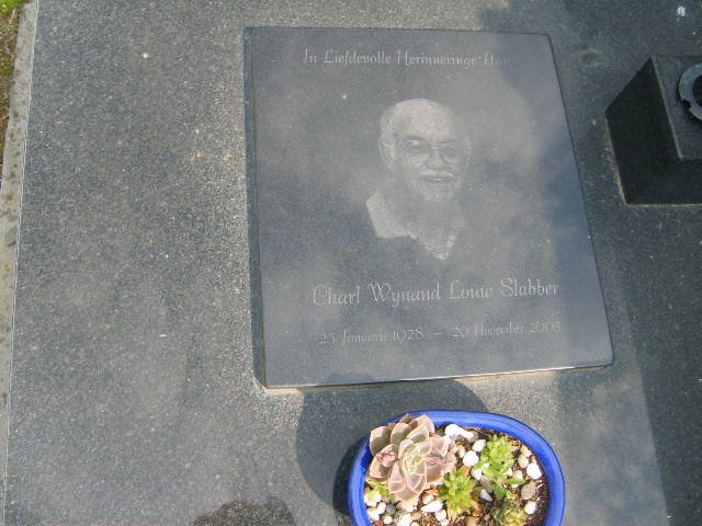 SLABBER Charl Wynand Lucas 1928-2003