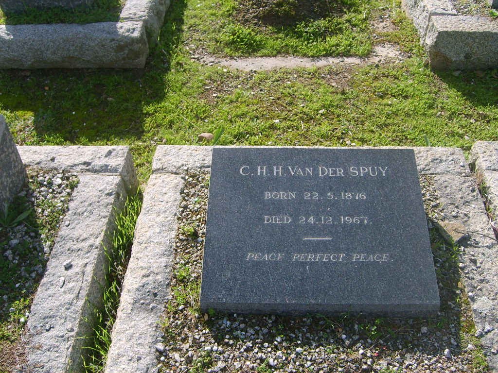 SPUY C.H.H., van der 1876-1967