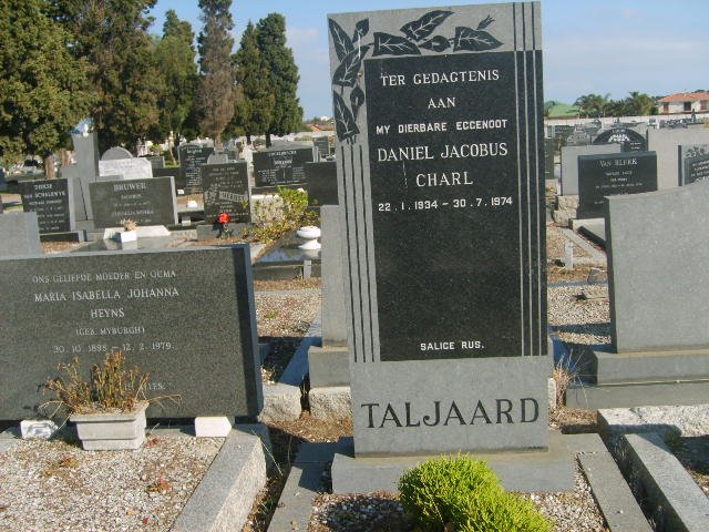 TALJAARD Daniel Jacobus Charl 1934-1974