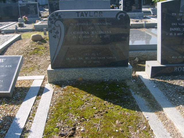 TAYLOR Catherina Magdalena 1900-1977