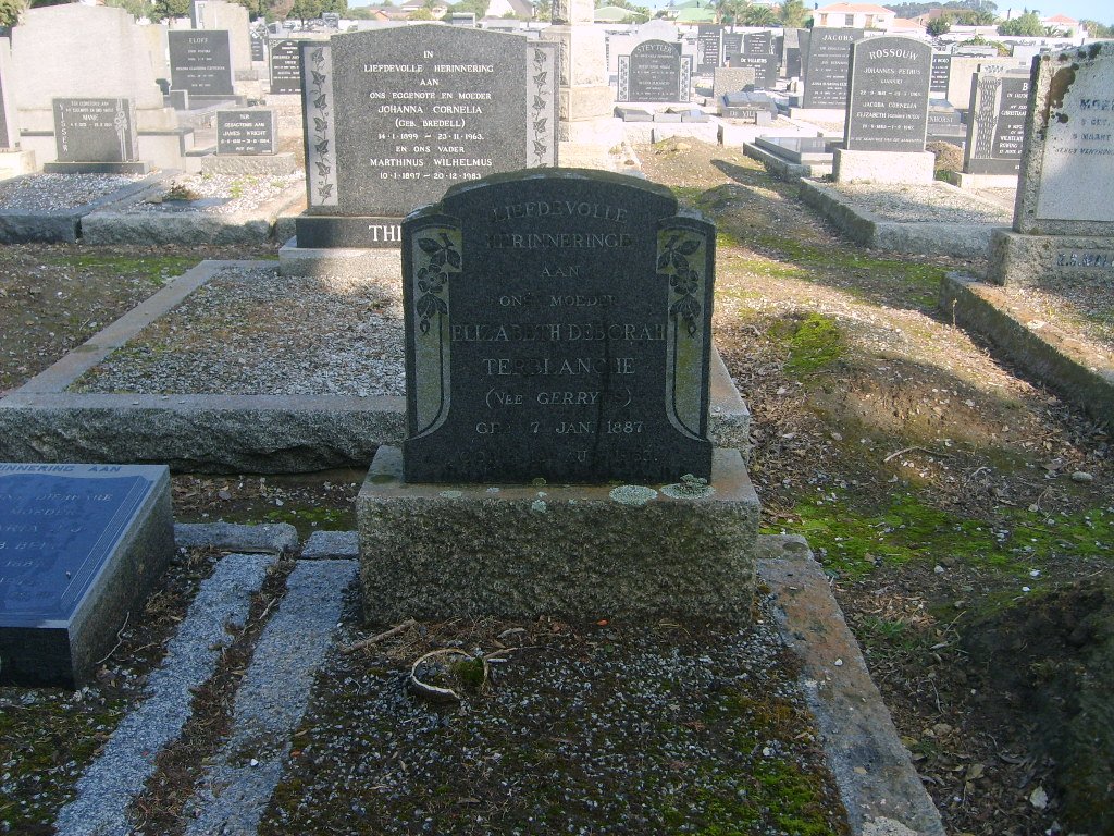 TERBLANCHE Elizabeth Deborah nee GERRY 1887-1963