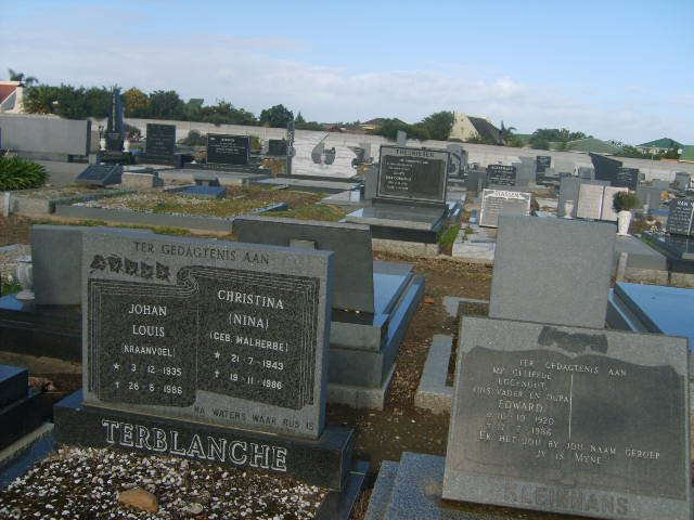 TERBLANCHE Johan Louis 1935-1986 &amp; Christina MALHERBE 1943-1986