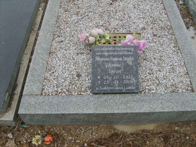 TOERIEN Johanna Susanna Jacoba 1927-2006