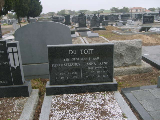 TOIT Pieter Stefanus, du 1929-2005 &amp; Anna Irene LOURENS 1930-1979