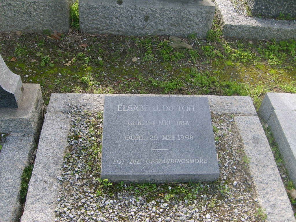 TOIT Elsabe J., du 1888-1968