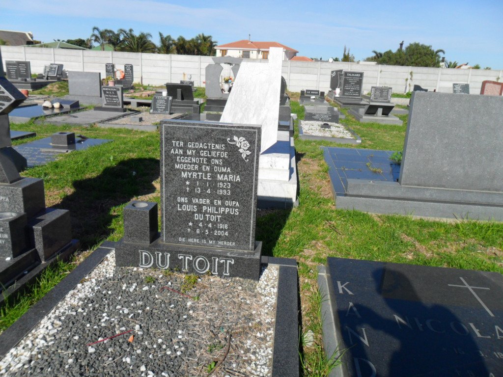 TOIT Louis Philippus, du 1918-2004 &amp; Myrtle Maria 1923-1993