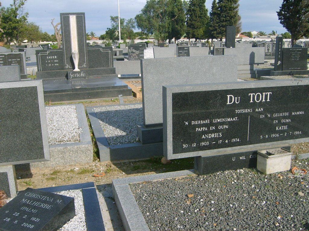 TOIT Andries, du 1903-1974 &amp; Katie 1906-1984