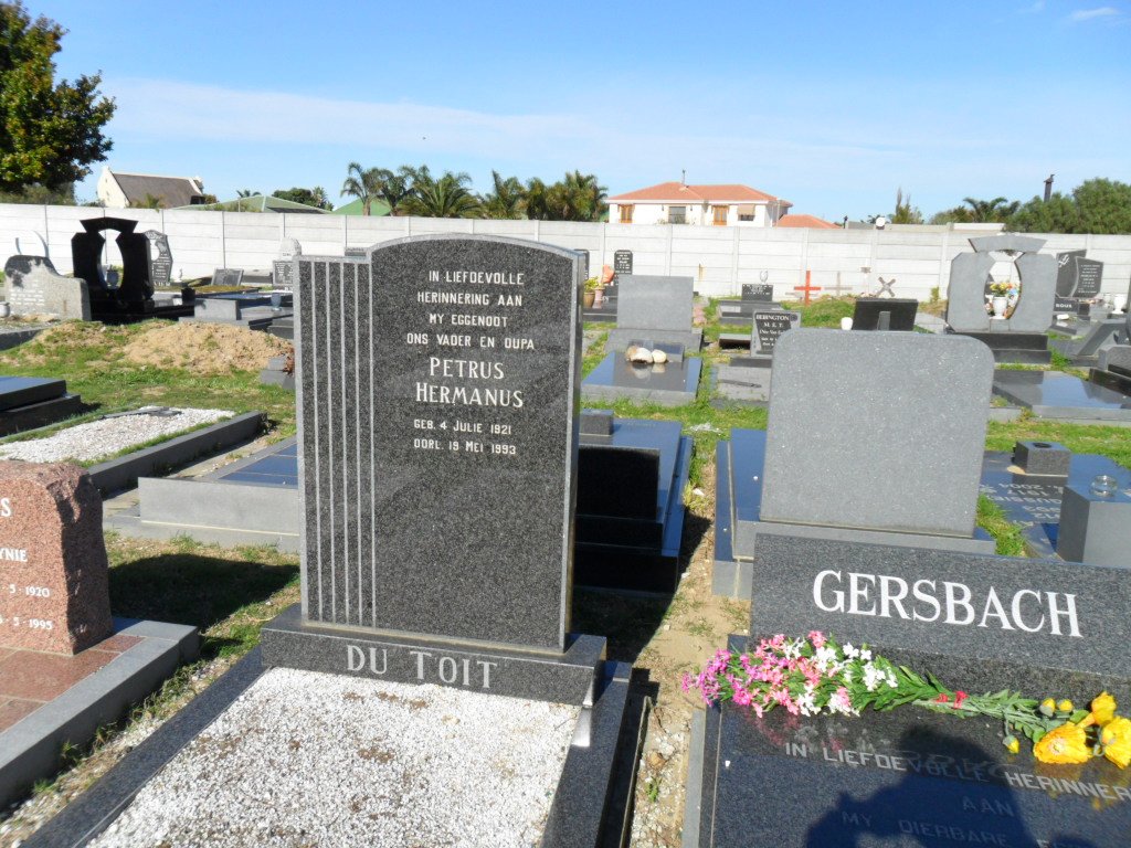 TOIT Petrus Hermanus, du 1921-1993