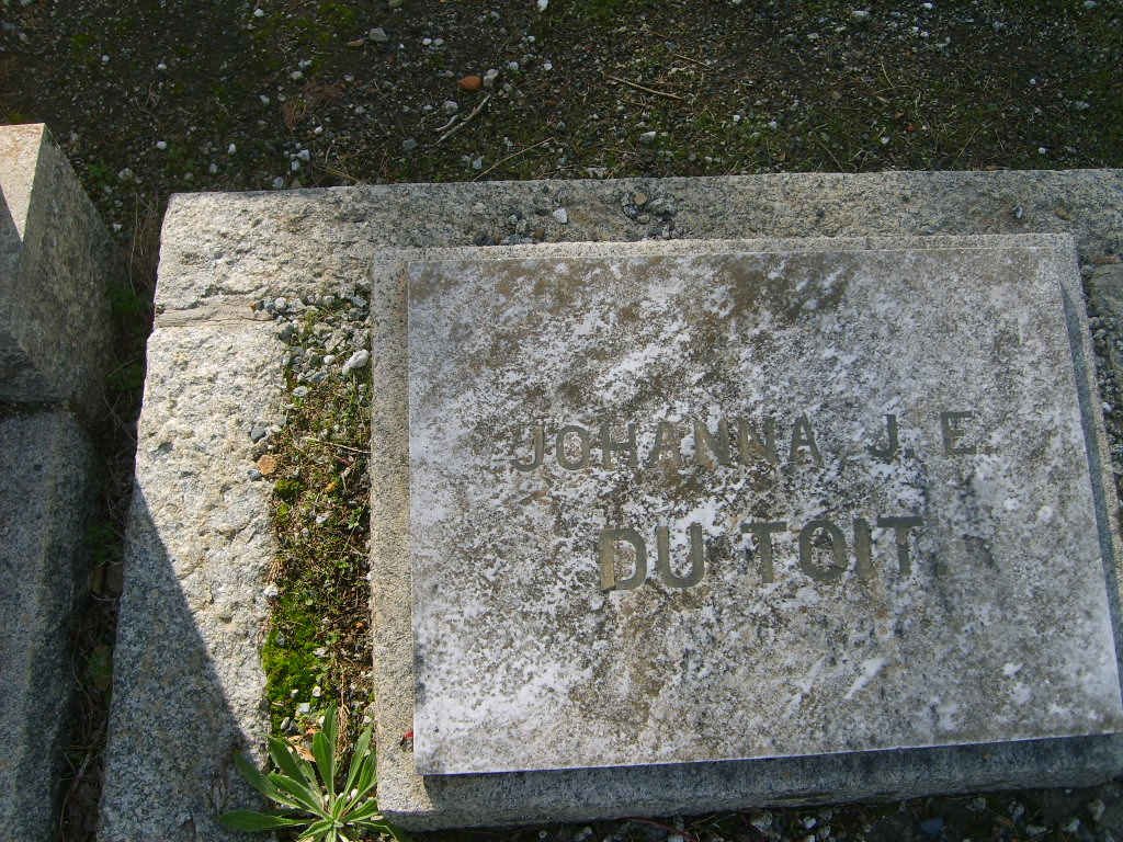 TOIT Johanna J.E., du