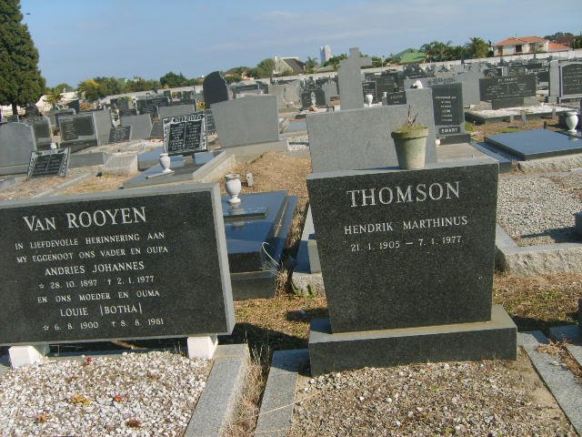 THOMPSON Hendrik Marthinus 1905-1977