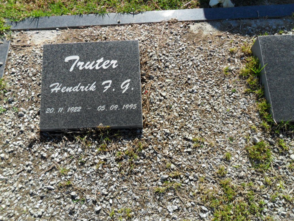 TRUTER Hendrik F.G. 1922-1995