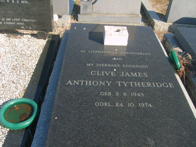 TYTHERIDGE Clive James Anthony 1943-1974