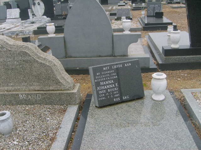? Hanna Johanna E. nee ROUX 1912-1983