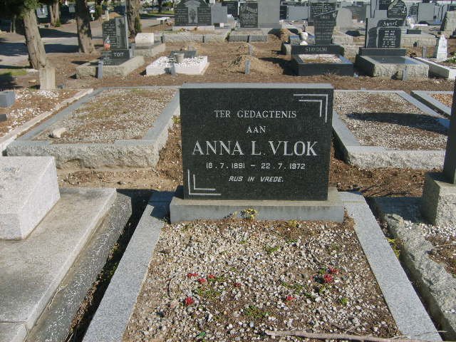 VLOK Anna L. 1891-1972