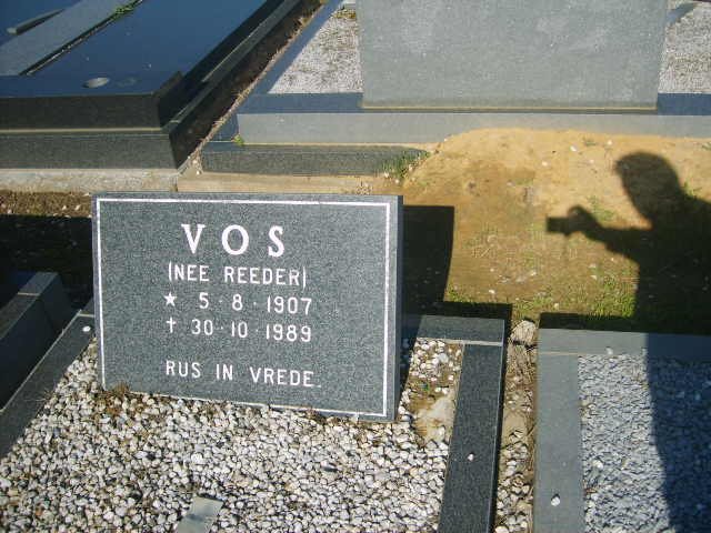 VOS ?? nee VAN REEDER 1907-1989