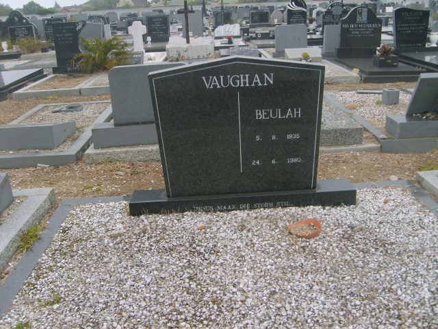 VAUGHAN Beulah 19?5-1980