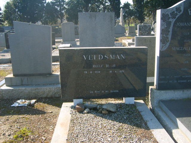 VELDSMAN Roelf 1908-1971
