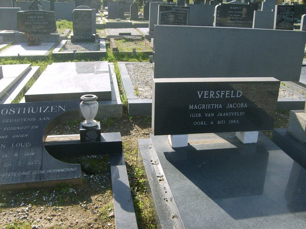 VERSFELD Margrietha Jacoba nee VAN JAARSVELD -1983