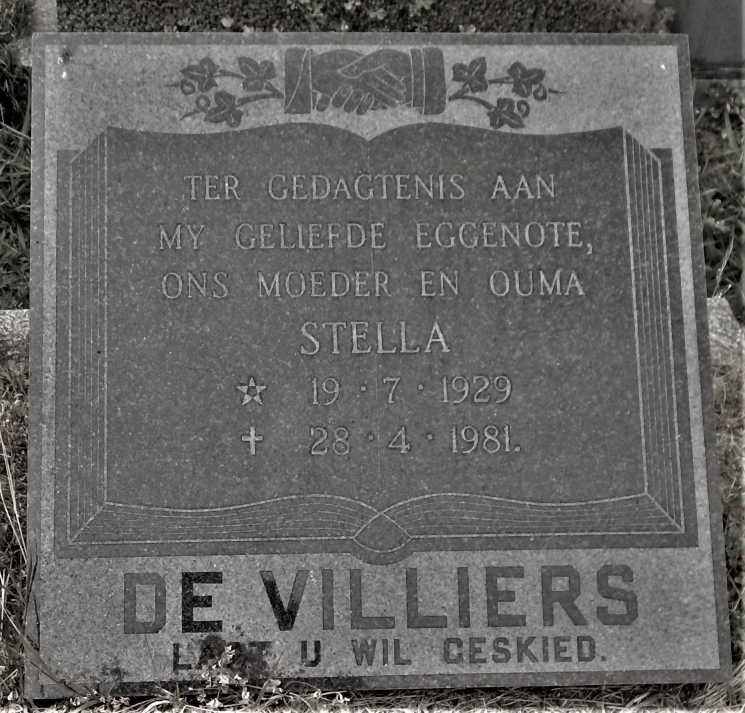 VILLIERS Stella, de 1929-1981