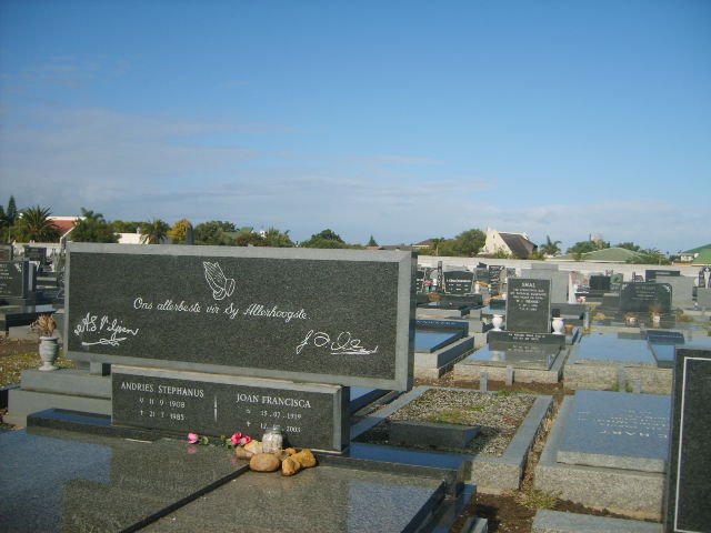 VILJOEN Andries Stephanus 1908-1989 &amp; Joan Francisca 1919-2005