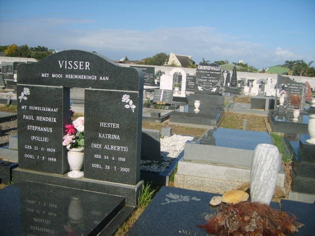 VISSER Paul Hendrik Stephanus 1909-1988 &amp; Hester Katrina ALBERTS 1918-2001
