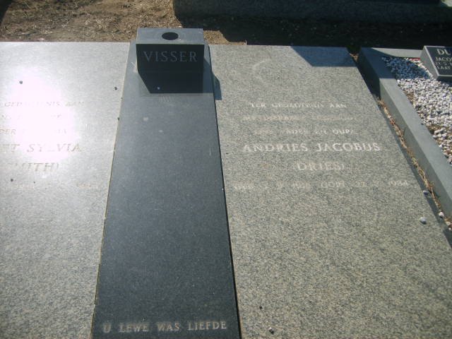 VISSER Andries Jacobus ?-1984