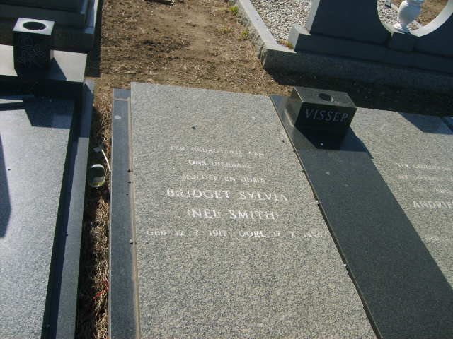 VISSER Bridget Sylvia nee SMITH 1917-19?
