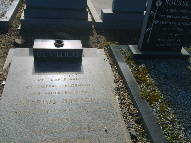 VILLIERS Marius Oswald, de 1920- &amp; ?