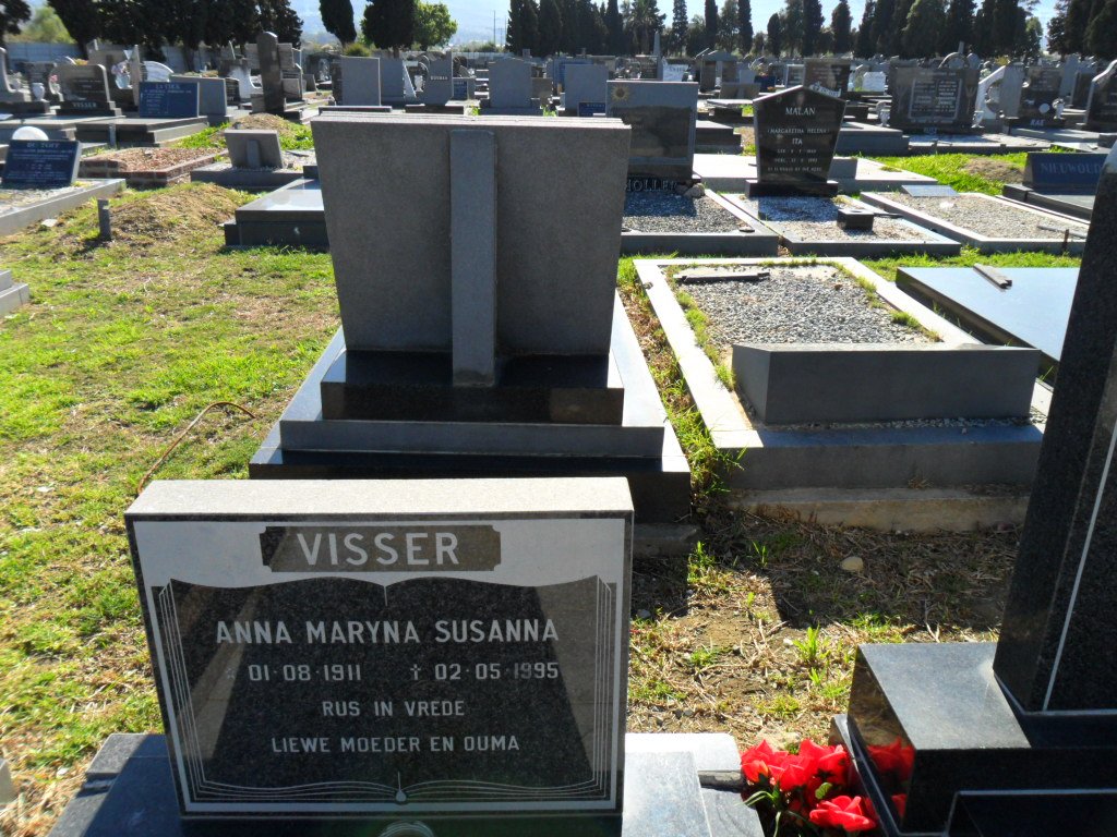 VISSER Anna Maryna Susanna 1911-1995