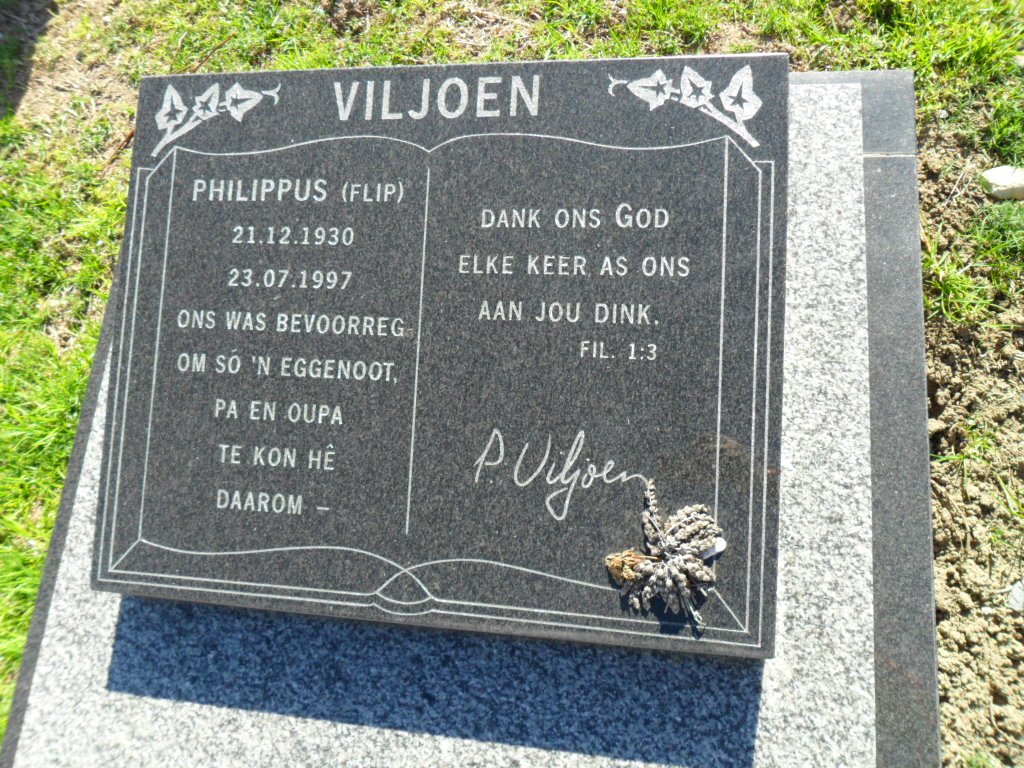 VILJOEN Philippus 1930-1997