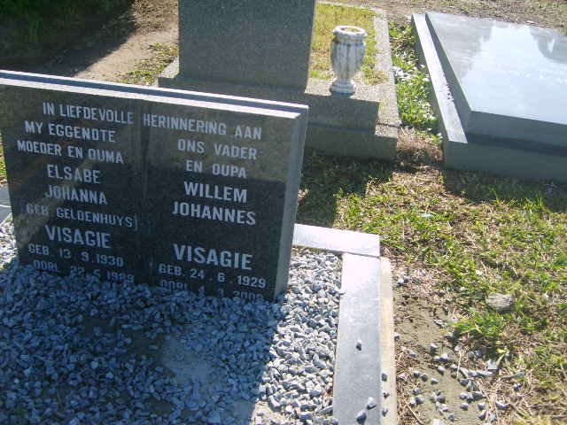 VISAGIE Willem Johannes 1929-200? &amp; Elsabe Johanna GELDENHUYS 1930-1983