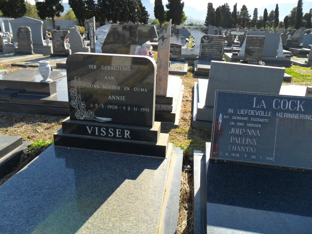 VISSER Annie 1908-1991