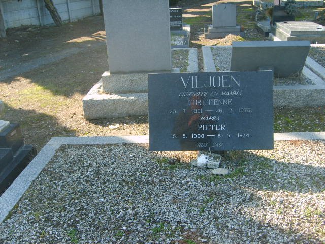 VILJOEN Pieter 1900-1974 &amp; Chretienne 1901-1973