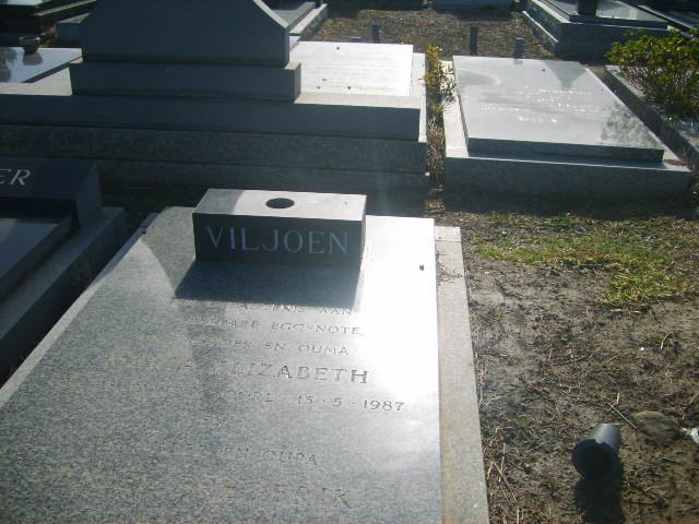 VILJOEN Maria Elizabeth ?-1987