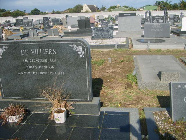 VILLIERS Johan Hendrik, de 1922-1988
