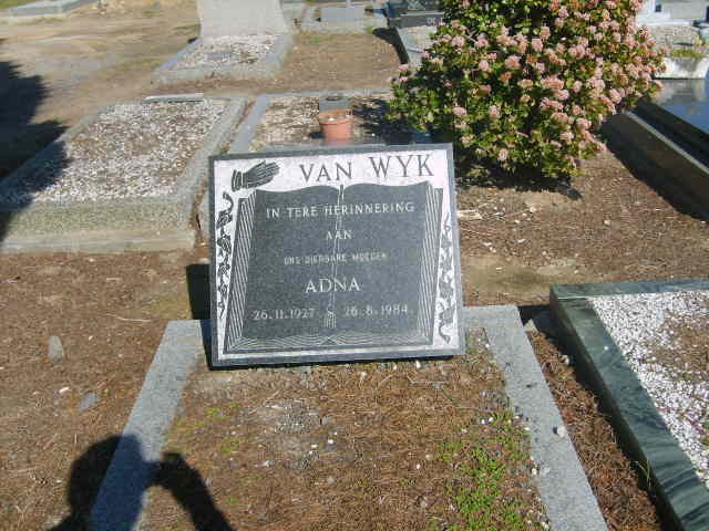 WYK Adna, van 1927-1984