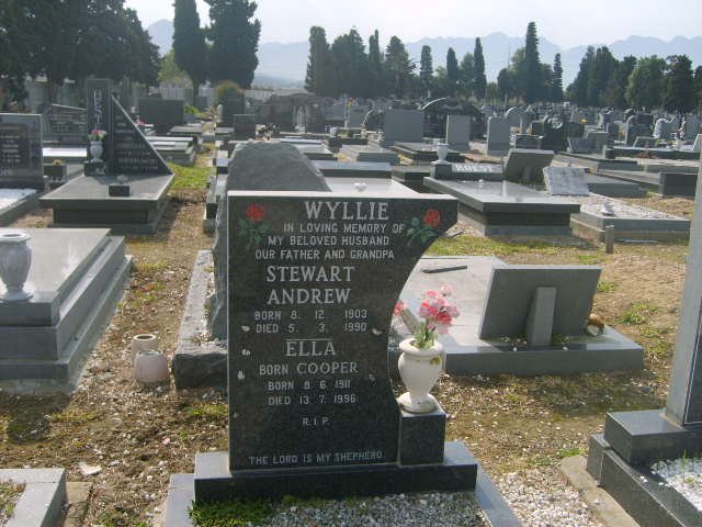 WYLLIE Stewart Andrew 1903-1990 &amp; Ella COOPER 1911-1996