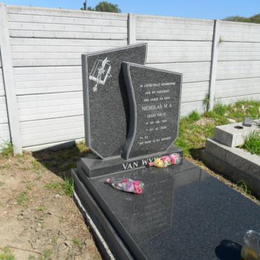 WYK Nicholas M.A., van 1931-2001