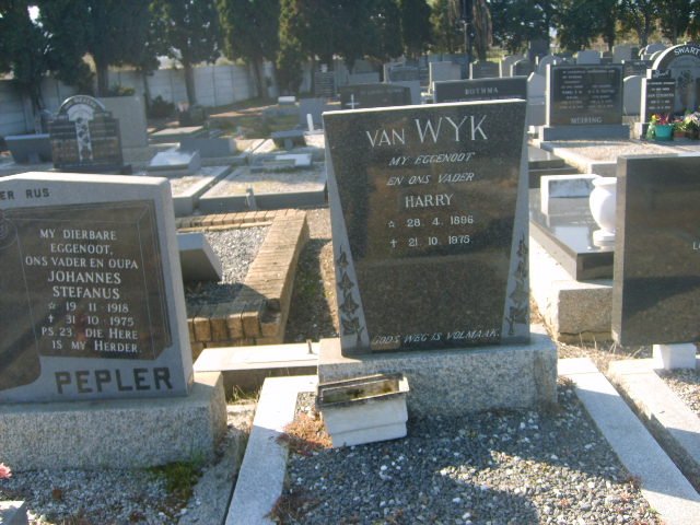 WYK Harry, van 1896-1985