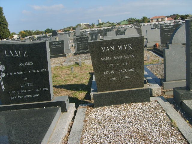 WYK Louis Jacobus, van 1895-1984 &amp; Maria Magdalena 1891-1976