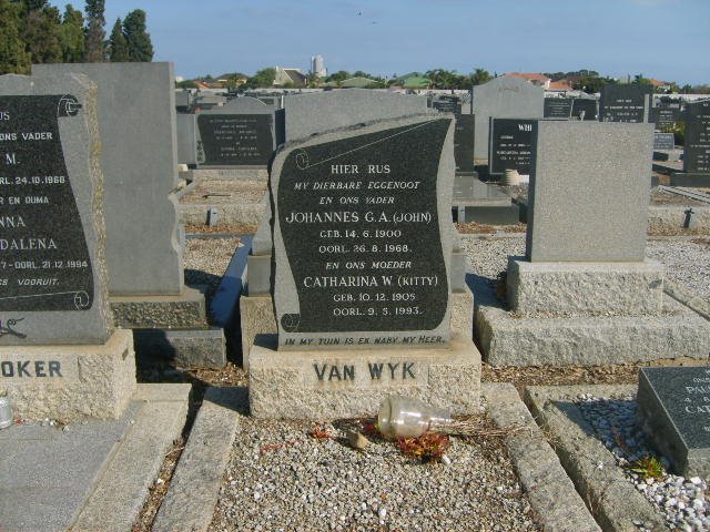 WYK   Johannes G.A., van 1900-1968 &amp; Catherina W. 1905-1993