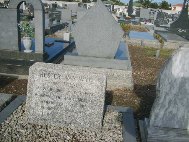 WYK Hester, van nee YOUNG 1905-1985