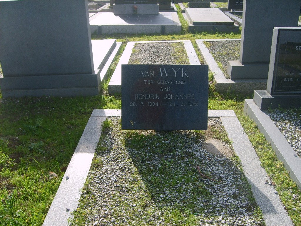 WYK Hendrik Johannes, van 1904-1972