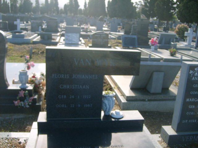 WYK Floris Johannes Christiaan, van 1922-1987