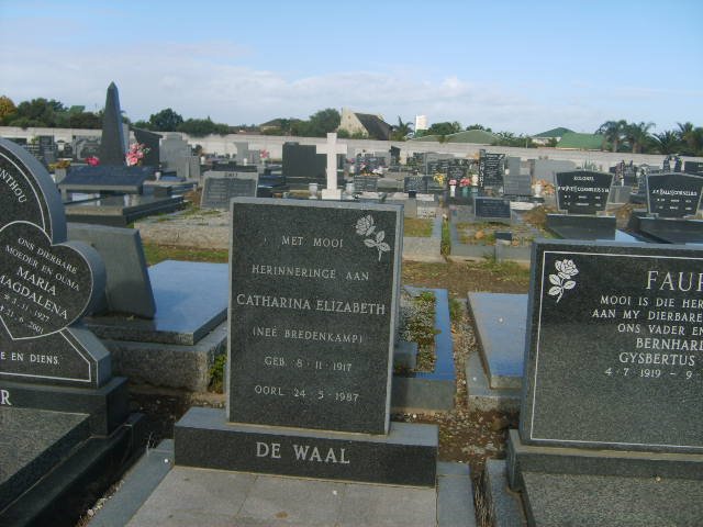 WAAL Catharina Elizabeth, de nee BREDENKAMP 1917-1987