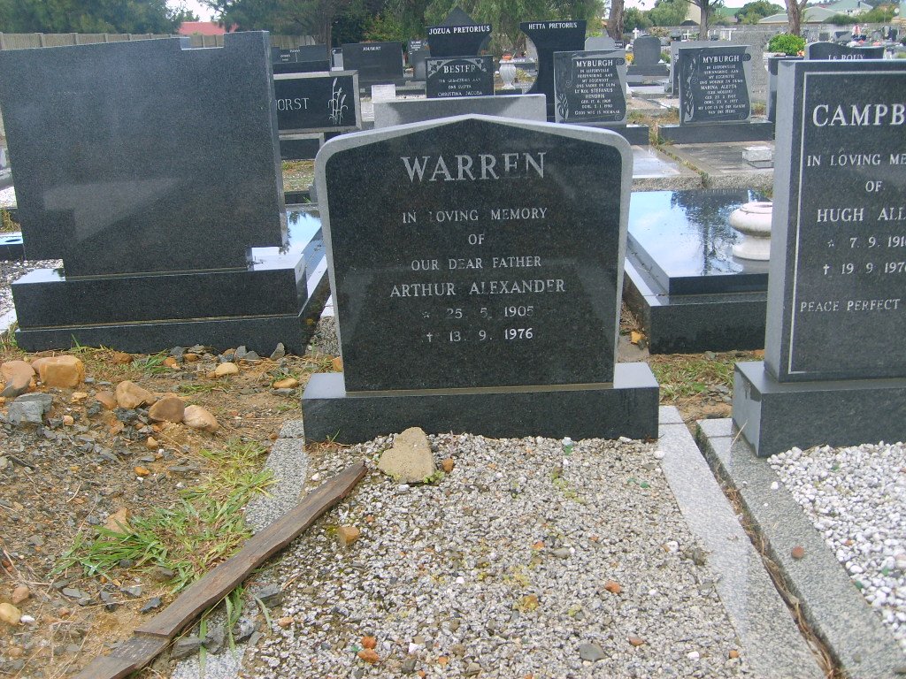 WARREN Arthur Alexander 1905-1976