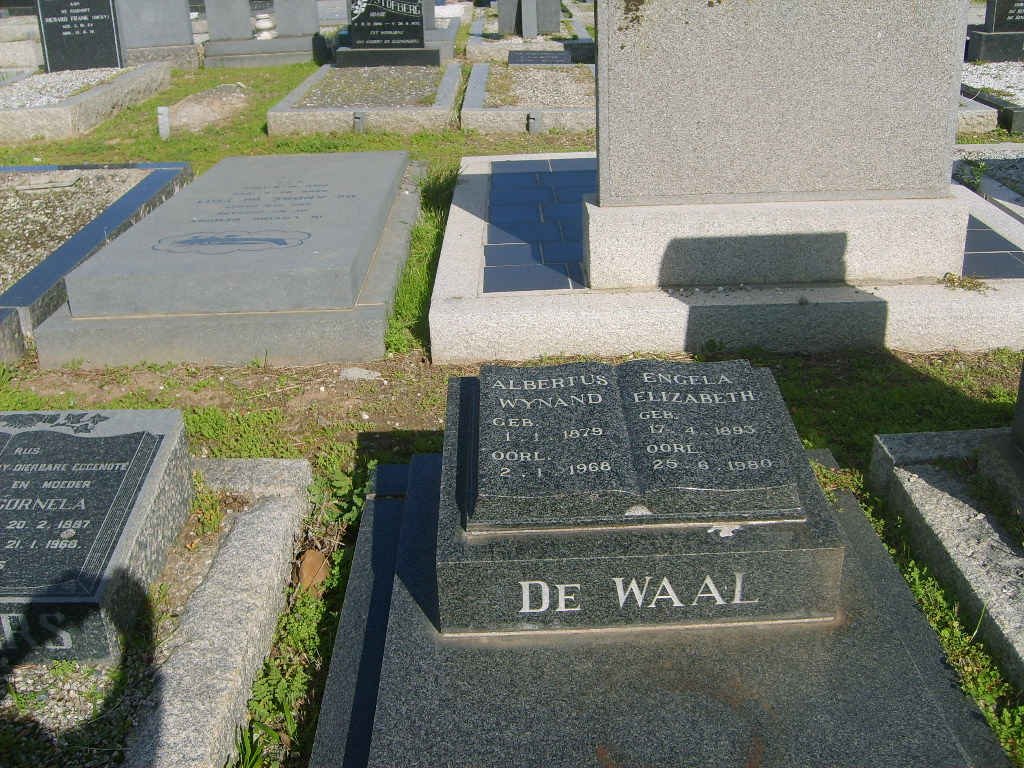 WAAL Albertus Wynand, de 1879-1968 &amp; Engela Elizabeth  18?3-1980