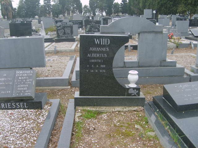 WIID Johannes Albertus 1901-1978