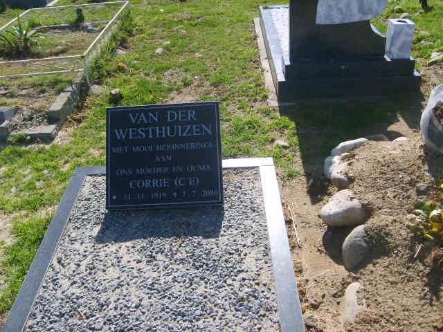 WESTHUIZEN C.F., van der 1919-2000