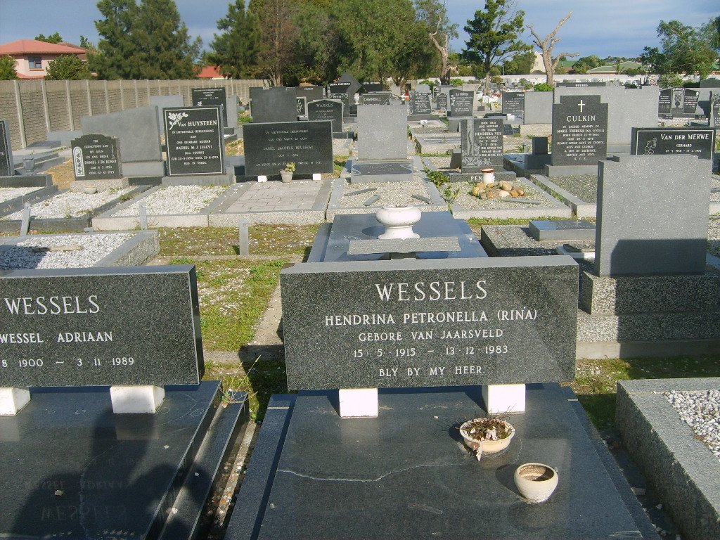 WESSELS Hendrina Petronella nee VAN JAARSVELD 1915-1983